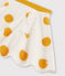 Falda de punto para niña blanco MARSHMALLOW/amarillo BOUDOR