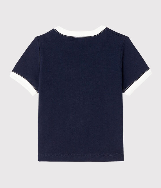 Camiseta de manga corta para bebé niño azul SMOKING