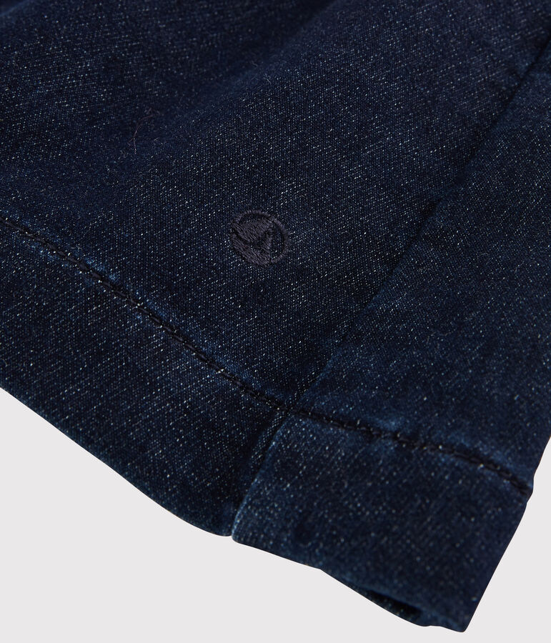 Vestido sin mangas para beb&eacute; ni&ntilde;a azul JEANS