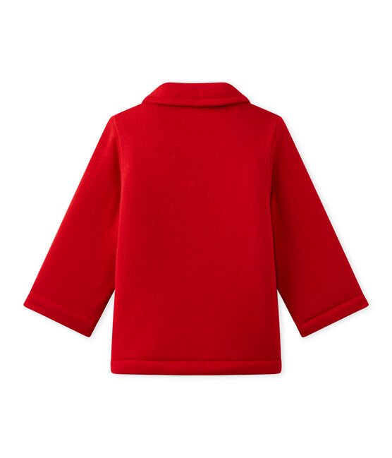 Caban bebé mixto en muletón. rojo TERKUIT