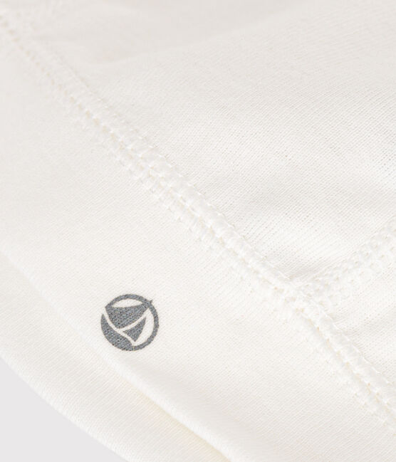 Gorro de punto para recién nacido blanco MARSHMALLOW