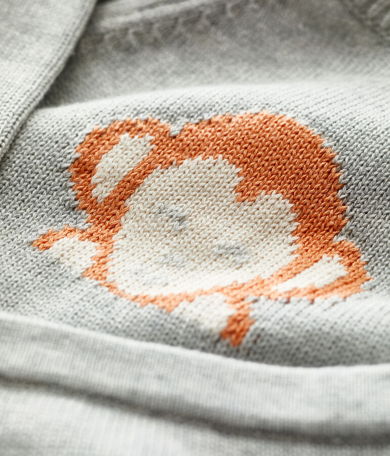 Conjunto de 2 piezas de Jacquard de punto ecol&oacute;gico para beb&eacute; gris BELUGA CHINE