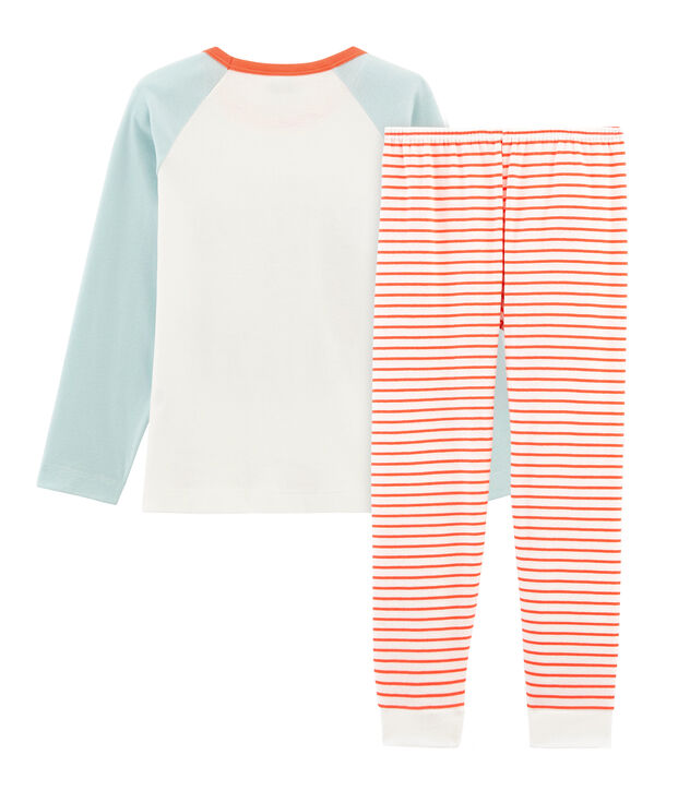 Pijama de punto para ni&ntilde;o blanco/multicolor