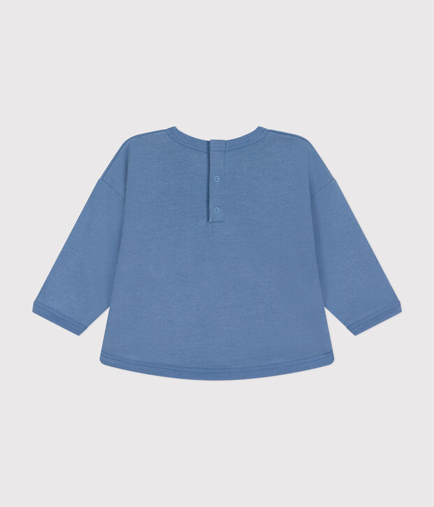Sudadera de felpa para beb&eacute; azul