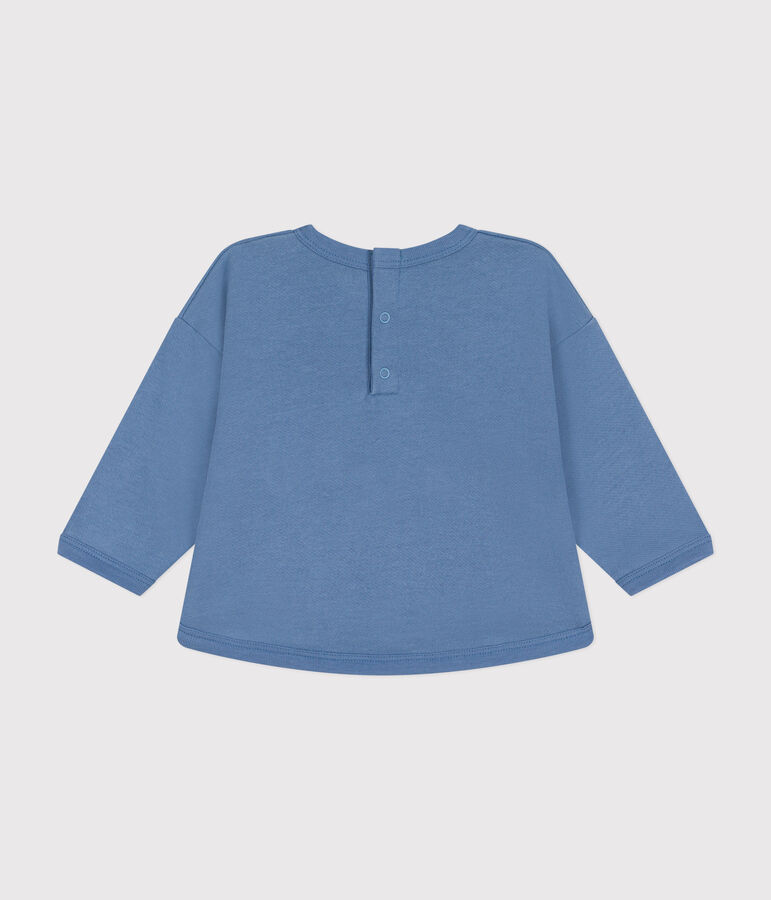 Sudadera de felpa para beb&eacute; azul