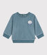 Sudadera lisa de rizo aterciopelado para bebé