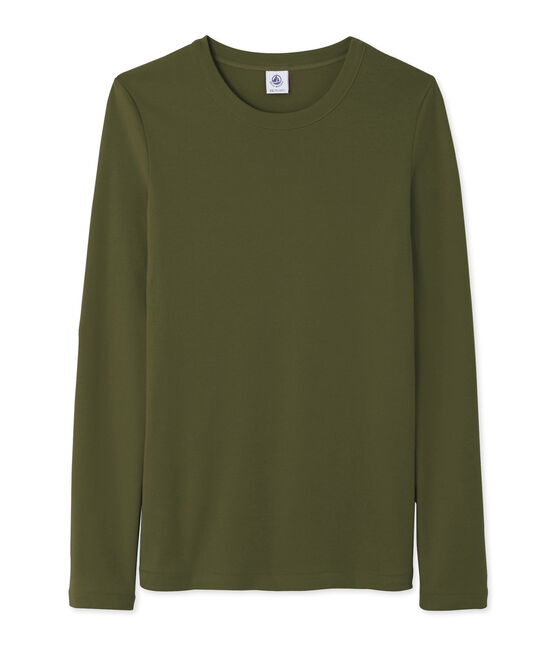 Camiseta de manga larga para mujer verde CROCODILE