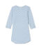 Body de manga larga de lana y algodón para bebé niño azul FRAICHEUR/gris TEMPETE