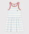 Vestido sin mangas de algodón a rayas para niña PLEINAIR/ MARSHMALLOW