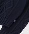 Jersey de punto trenzado de algodón para bebé azul SMOKING