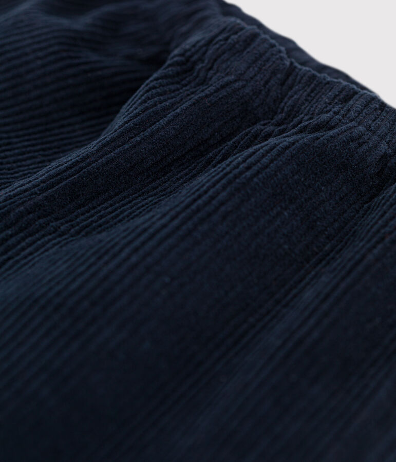 Pantal&oacute;n de pana para beb&eacute; azul SMOKING