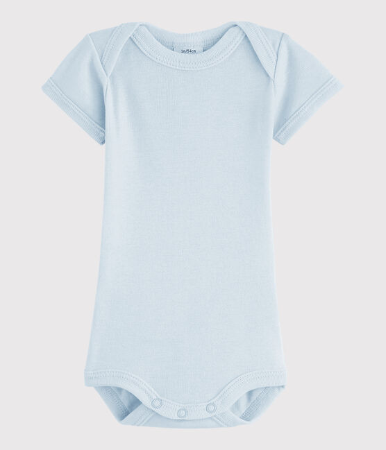 Bodi de manga corta de bebé niño azul FRAICHEUR