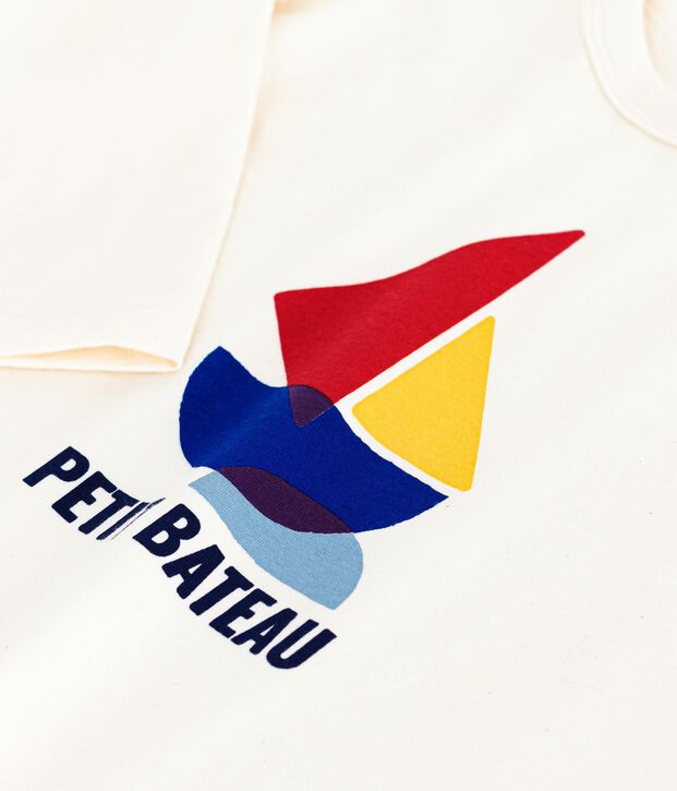 Camiseta infantil de algod&oacute;n de manga larga con estampado MILK