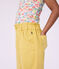 Pantal&oacute;n infantil de algod&oacute;n amarillo