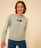 Sudadera de felpa para mujer verde HERBIER