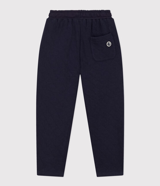 Pantalón de túbico acolchado de niña / niño azul SMOKING
