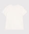 Camiseta Recta de algodón liso para mujer blanco MARSHMALLOW