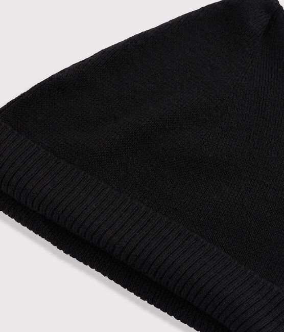 Gorro de lana de mujer negro NOIR