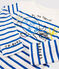 Camiseta marinera Serge Bloch para niño blanco MARSHMALLOW/azul PERSE