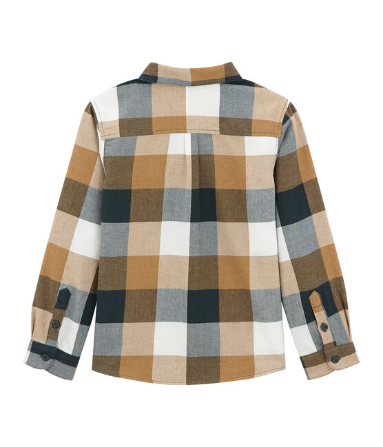 Camisa a cuadros para niño verde SHERWOOD/blanco MULTICO