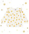 Blusa para bebé niña estampada blanco MARSHMALLOW/amarillo DORE