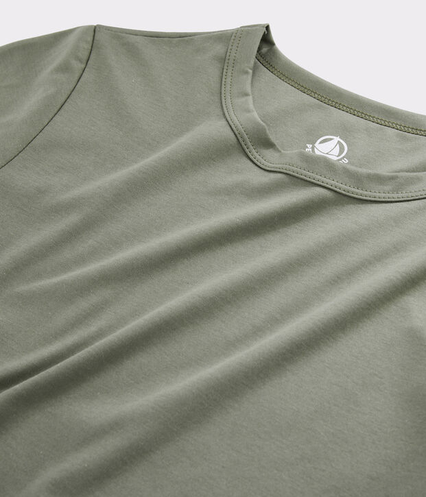 Camiseta de algod&oacute;n Sea Island para mujer marron