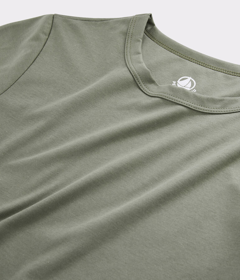 Camiseta de algod&oacute;n Sea Island para mujer marron