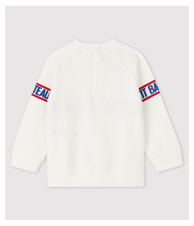 Sudadera de felpa de beb&eacute; ni&ntilde;o blanco