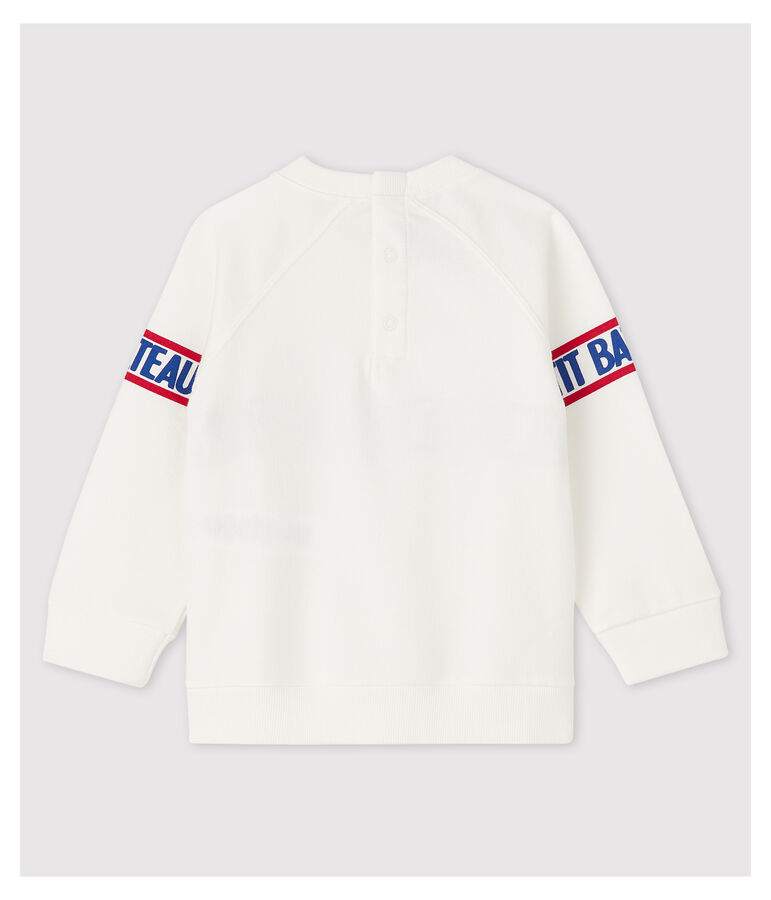 Sudadera de felpa de beb&eacute; ni&ntilde;o blanco MARSHMALLOW