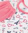 Pijama infantil semicorto de algod&oacute;n con estampado de Par&iacute;s blanco MARSHMALLOW/blanco MULTICO