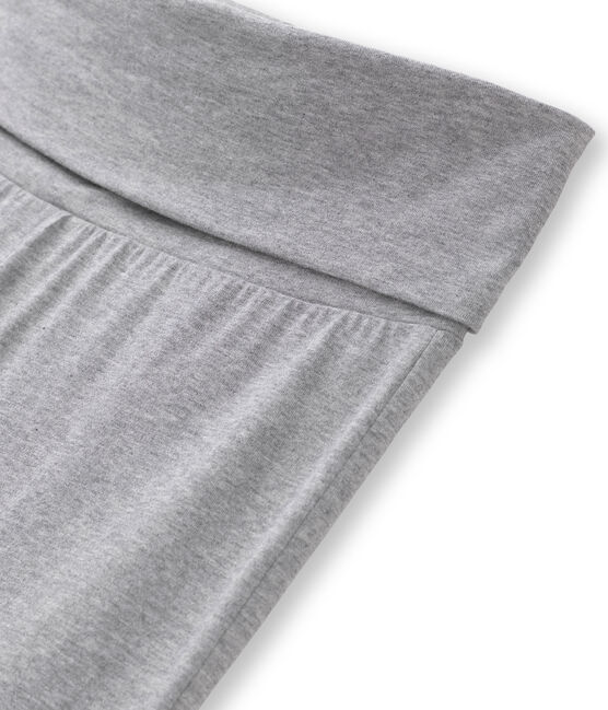 Pantalón de baile de jersey lycra liso para mujer gris Subway Chine