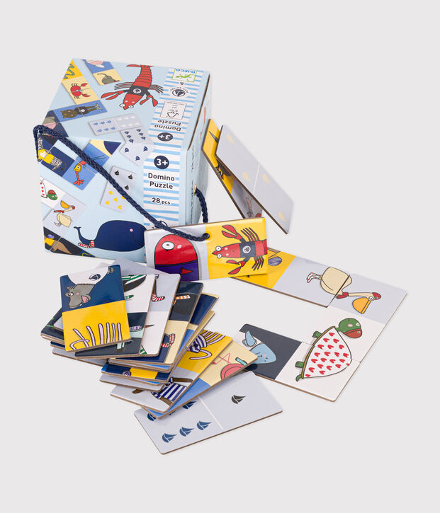 Juego de domin&oacute; y rompecabezas &ndash; Djeco x Petit Bateau multicolor