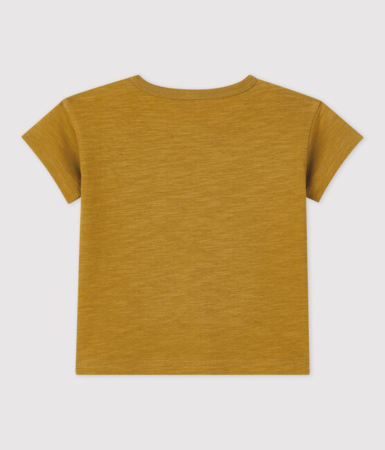 Camiseta de manga corta lisa de jersey de bebé amarillo ISTRE