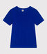Camiseta de lino de manga corta para mujer
