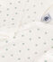 Pijama para bebé con estrella pequeña de algodón blanco MARSHMALLOW/ HERBIER