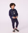 Plumífero infantil sin mangas bicolor reversible azul SMOKING/amarillo JAUNE