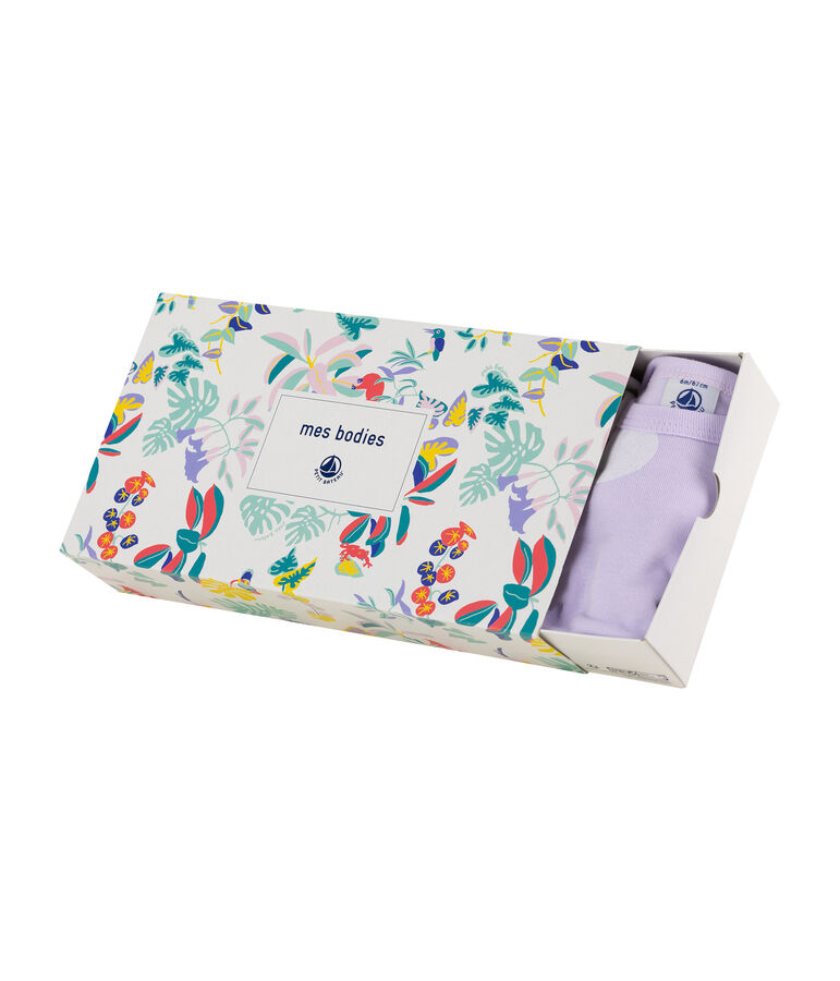 Juego de 5 bodis de manga larga para beb&eacute; ni&ntilde;a variante 1