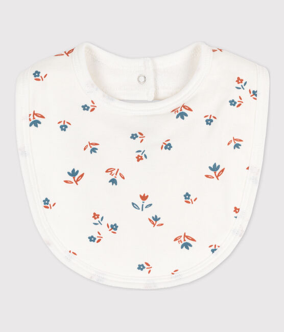 Babero de algodón estampado para bebé blanco MARSHMALLOW/blanco MULTICO