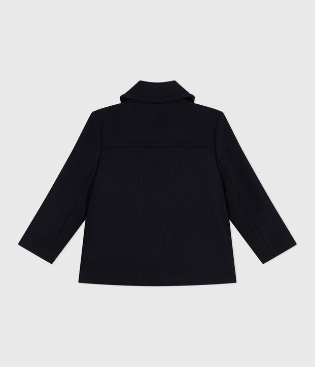 Gab&aacute;n infantil liso de pa&ntilde;o de lana SMOKING