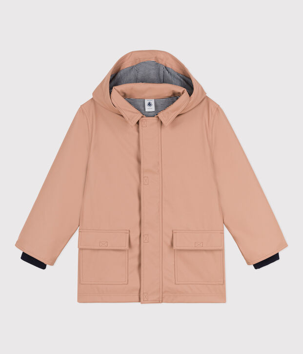 CHUBASQUERO EMBLEM&Aacute;TICO RECICLADO PARA NI&Ntilde;O/NI&Ntilde;A beige