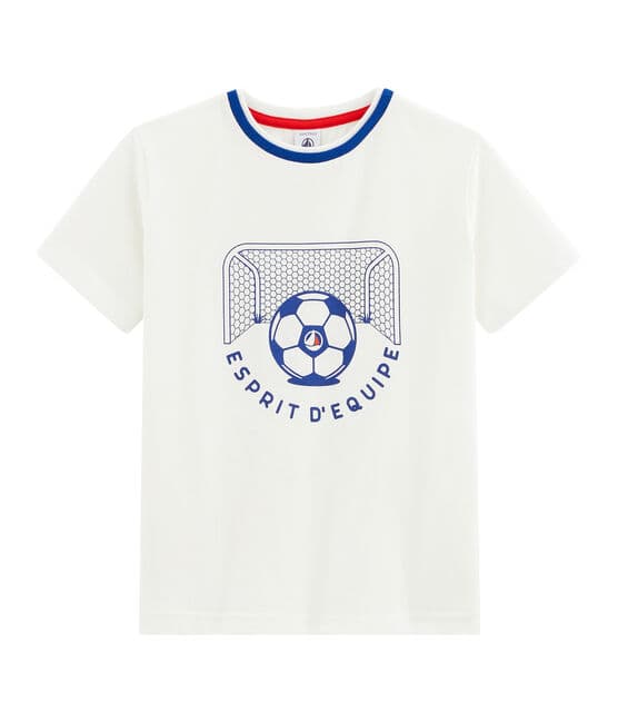 Camiseta de niño blanco MARSHMALLOW