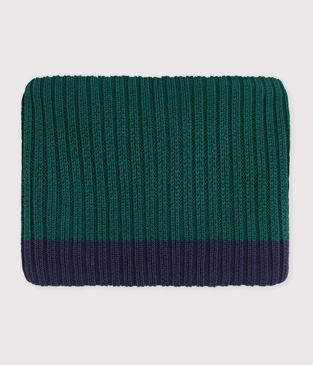 Gorra infantil de pana lisa verde