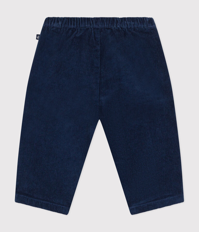 Pantal&oacute;n de terciopelo para beb&eacute; azul