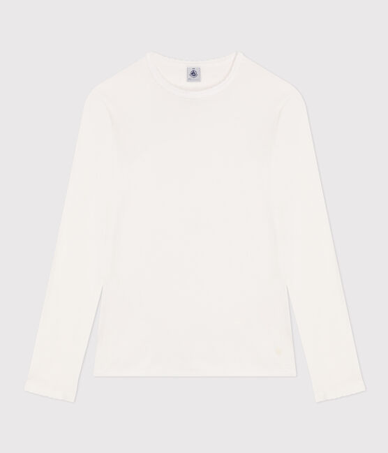 Camiseta L'ICONIQUE de algodón de punto «cocotte» para mujer blanco ECUME
