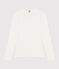 Camiseta L'ICONIQUE de algodón de punto «cocotte» para mujer blanco ECUME