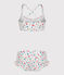 Bikini infantil con flores blanco MARSHMALLOW/blanco MULTICO