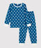 Pijama de niña/niño con estampado gráfico de algodón orgánico MALLARD/ MARSHMALLOW
