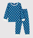 Pijama de niña/niño con estampado gráfico de algodón orgánico