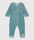 Pijama de terciopelo con oso para bebé