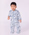 Sobrepijama de tejido polar con estampado de mu&ntilde;eco de nieve para beb&eacute; azul/multicolor